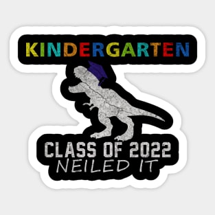 Kindergarten Class of 2022 Nailed it Sticker